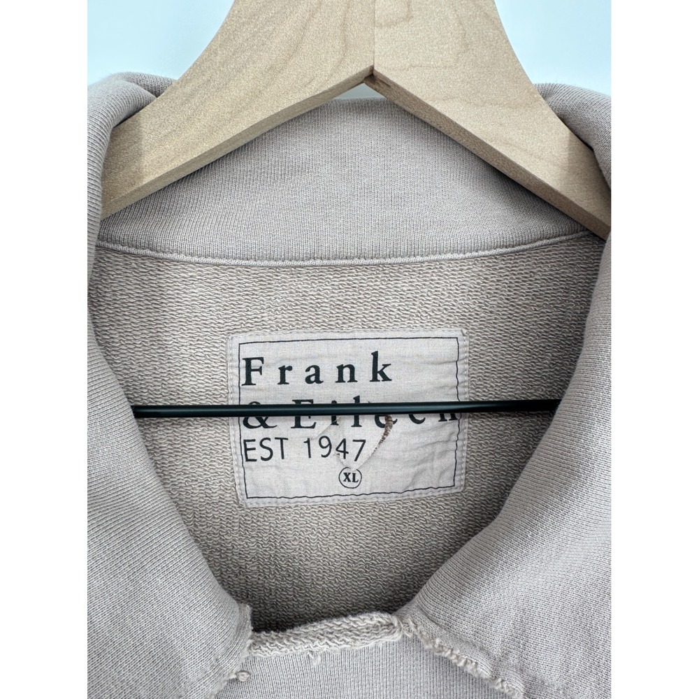 Frank & Eileen Jacket Womens XL Biscotti Pink Beige Belfast Raw Hem Peacoat - Picture 5 of 11